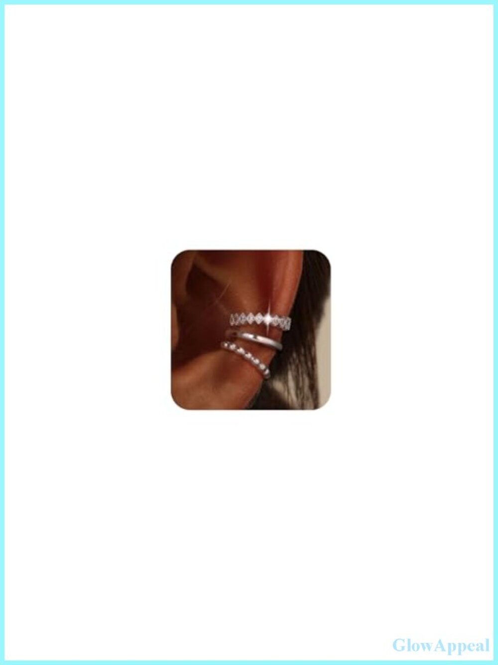 Non Piercing Ear Cuffs Clip On Cartilage Earrings for Women Sterling Silver